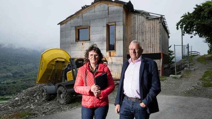 La Valaisanne Marie-Hélène Rey et le conseiller national Benjamin Roduit.