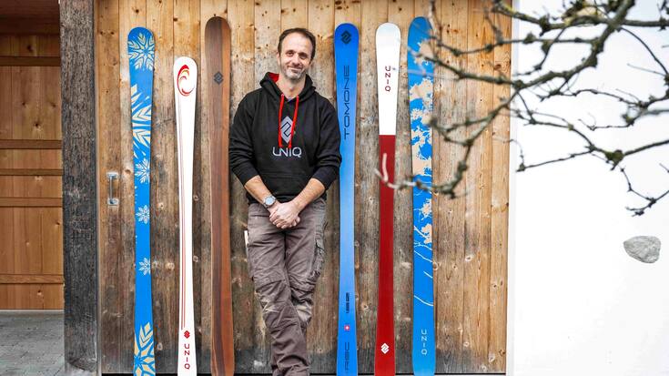 Remo Nägeli fabrique des skis avec ses clients