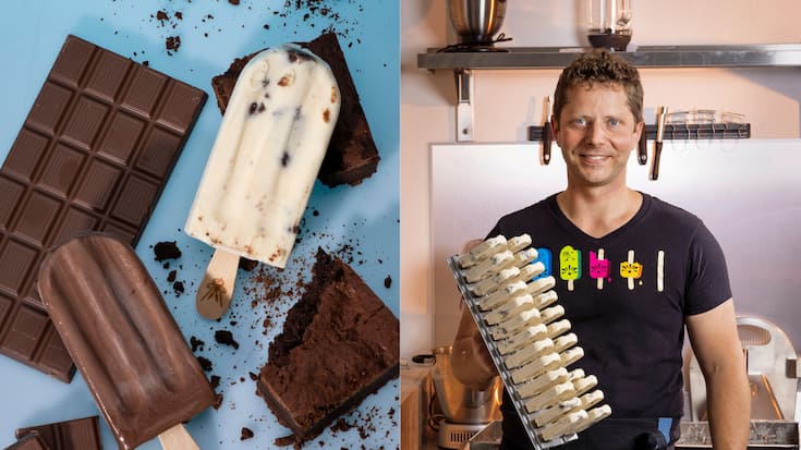 Hanno Schatz, fondateur des glaces artisanales Kalan Artiste Glacier Suisse