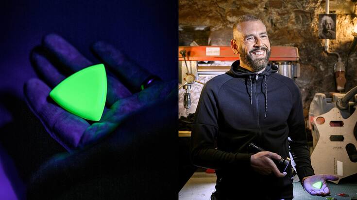 Patrick Hufschmid dans son atelier à Aigle