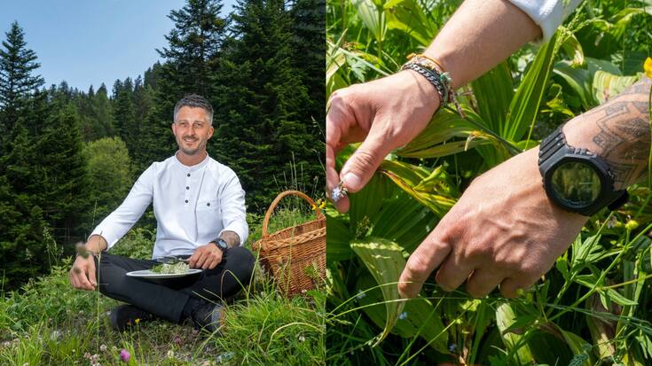 Jérémie Cordier, chef au Restaurant Les Cerniers aux Giettes (en Valais )