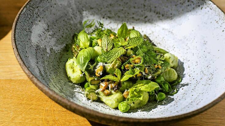 Gnocchis aux herbes et à la menthe