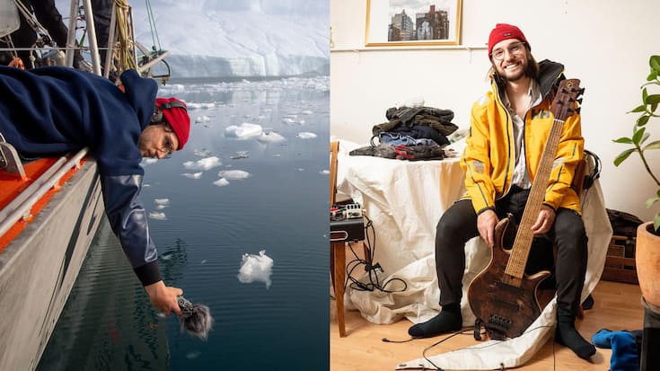 Ulysse Loup, bassiste et compositeur, a pris la mer dans les froides contrées du Groenland
