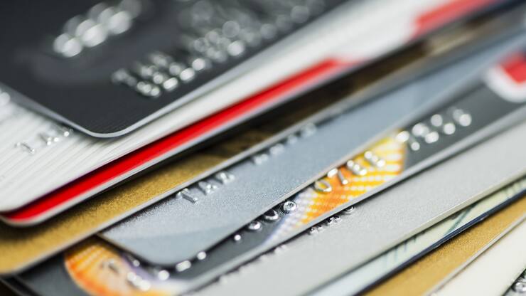 Pile de cartes de crédit