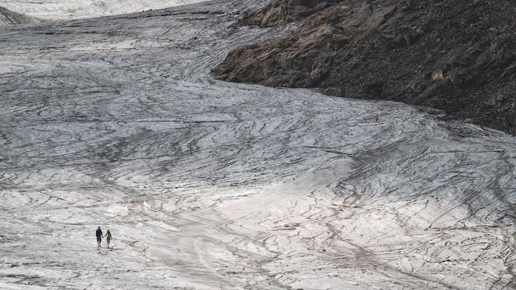 Fonte des glaciers en Suisse