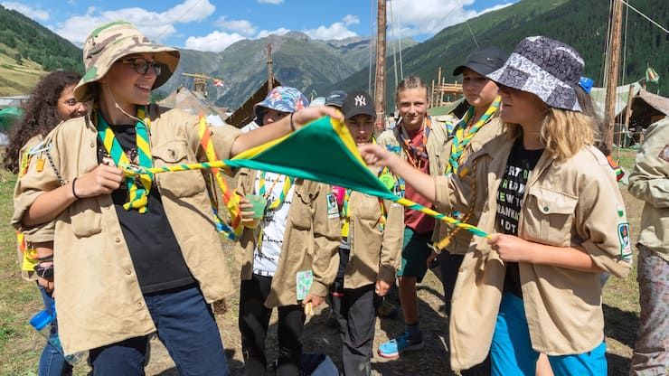 Le camp fédéral scout dans la Vallée de Conches