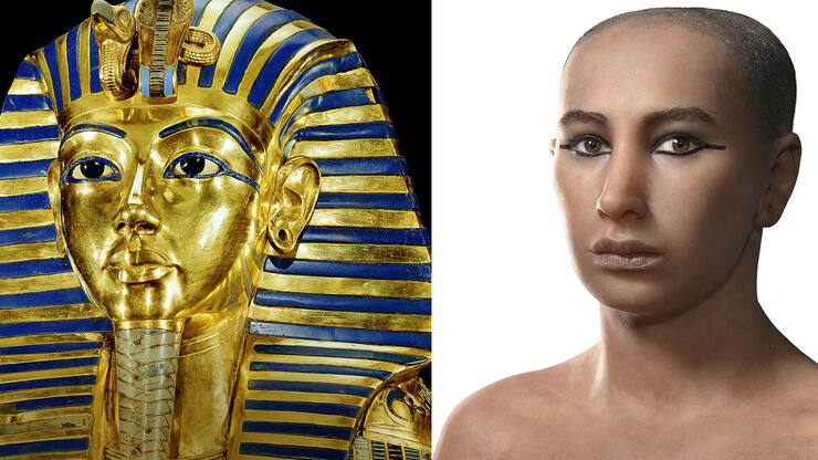 Toutankhamon Masque funéraire en or