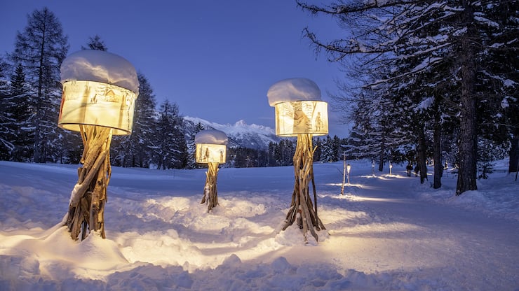 Chemin des Lanternes à Crans-Montana