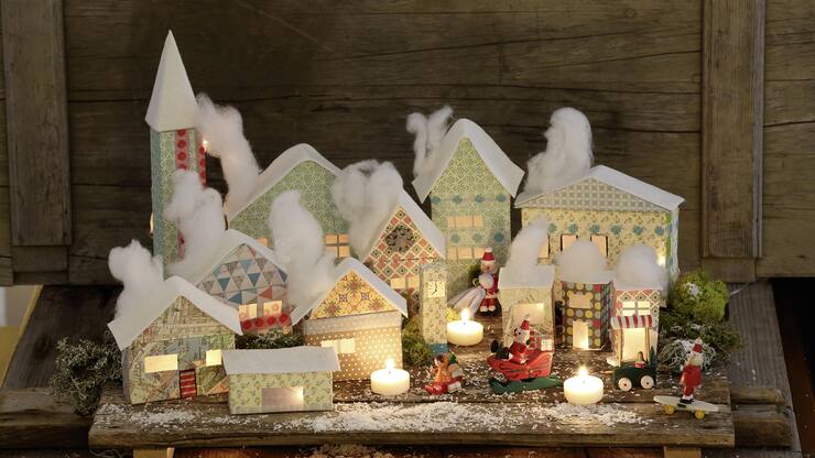 Décoration: maisons en carton