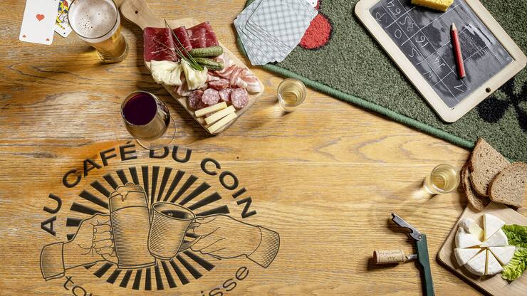 Table du café de l'europe à Lausanne