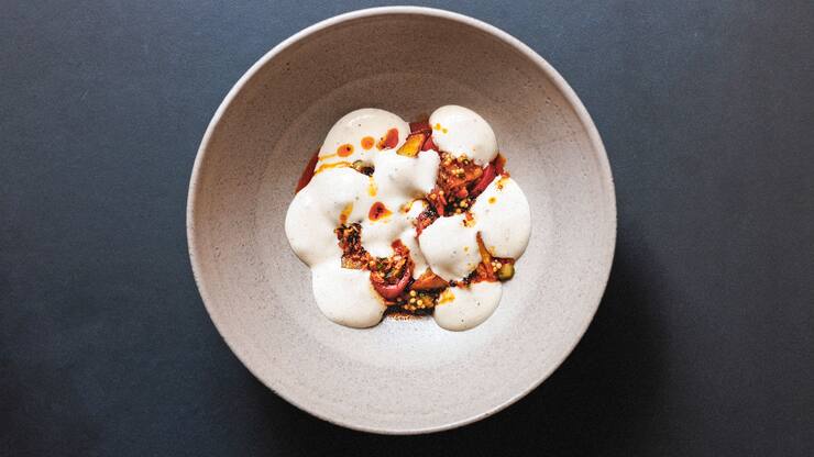 Pommes de terre et espuma d’emmental