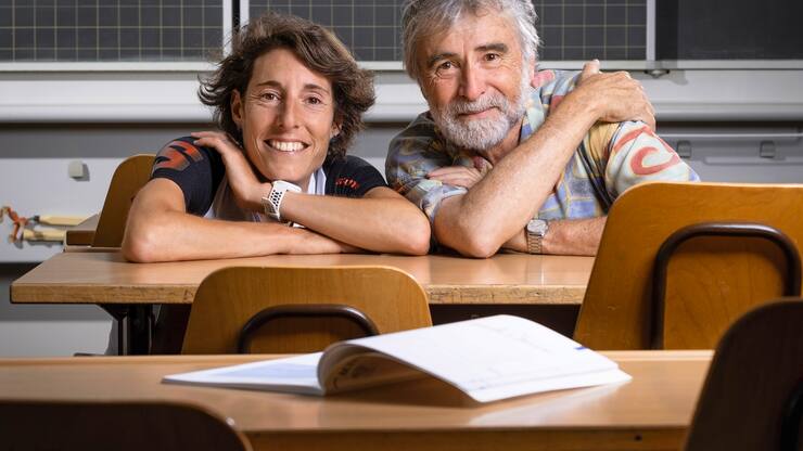 Maude Mathys et son prof Jean-Marc Nicolet
