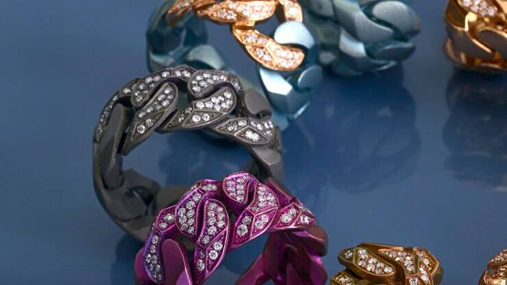 Bague en titane Rock Star de la marque Tornaghi