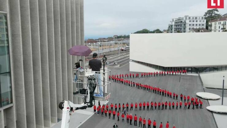 Making of: Portrait géant du pôle muséal Plateforme 10