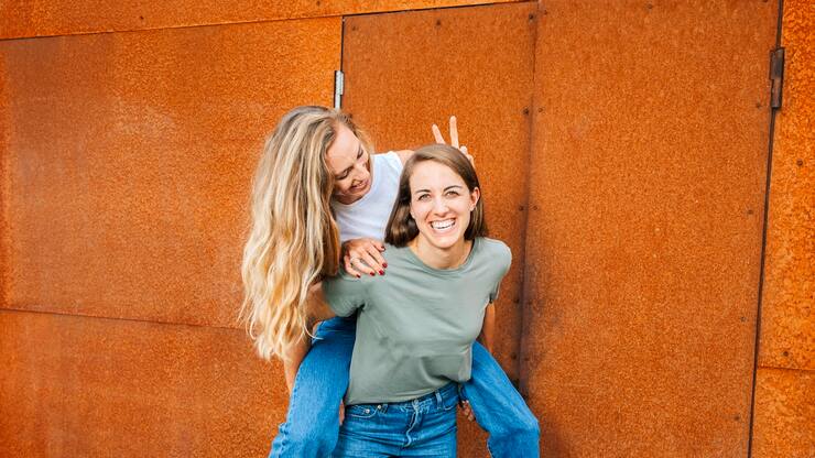 Les beach-volleyeuses Nina Brunner et Tanja Hüberli