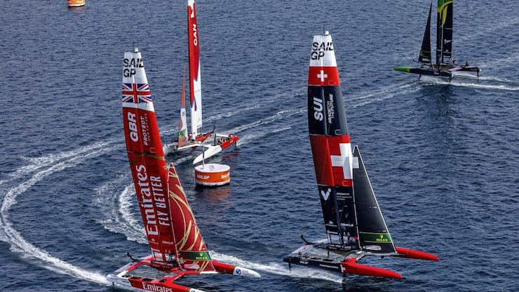 championnat SailGP - le F50 suisse