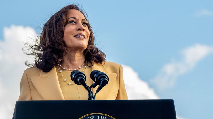 Kamala Harris, vice-présidente en lice pour la présidence des Etats-Unis