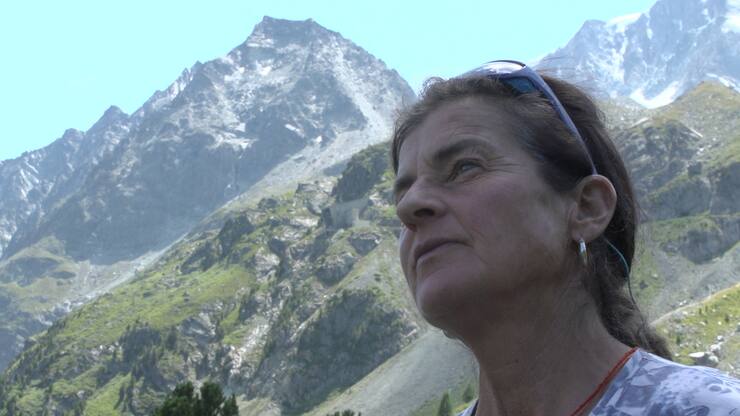 Josette Valloton, guide de montagne à Arolla