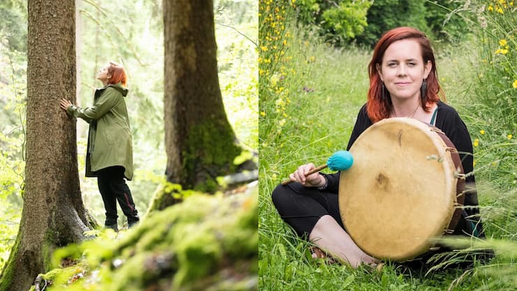 Joëlle Chautems, l'animatrice de notre atelier «bain de forêt» du 6 juillet