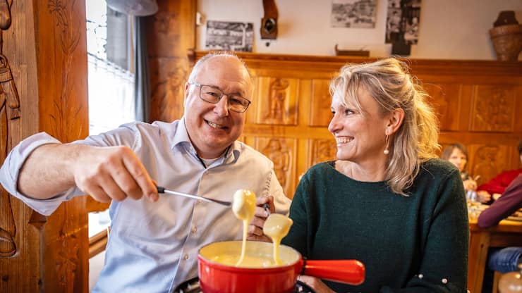 Pierre-Yves Maillard avec sa femme Enrica