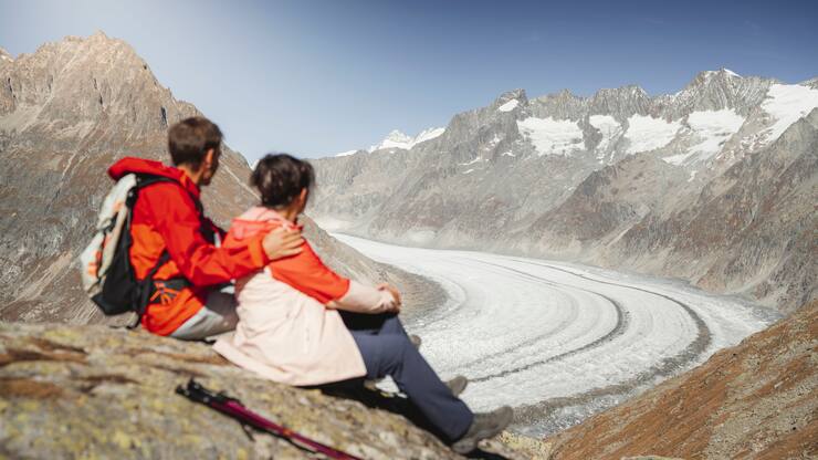 Herbstwanderung am Grossen Aletschgletscher