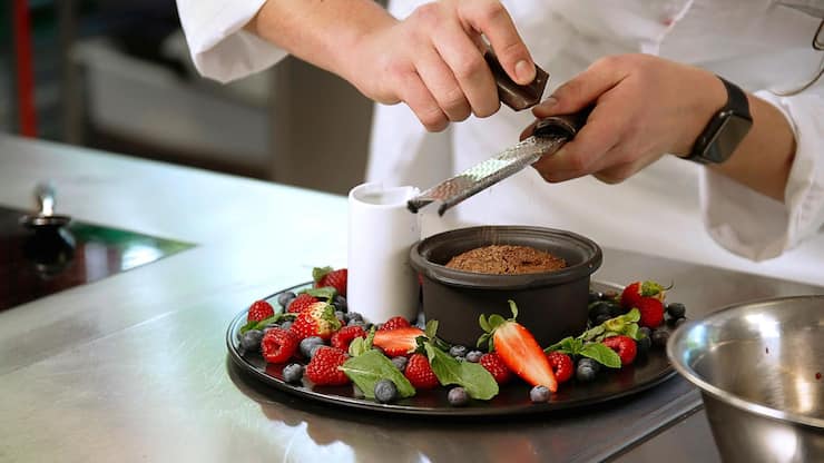 Moelleux au chocolat et fruits rouges