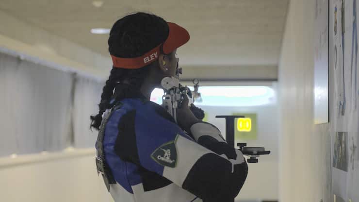 Luna Solomon à l'entraînement à Lausanne