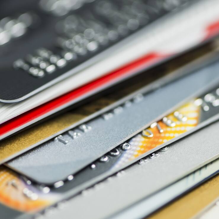 Pile de cartes de crédit
