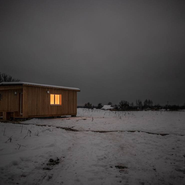 Maisonnettes en bois pour les sans-abris de la commune ukrainienne d’Ivankiv