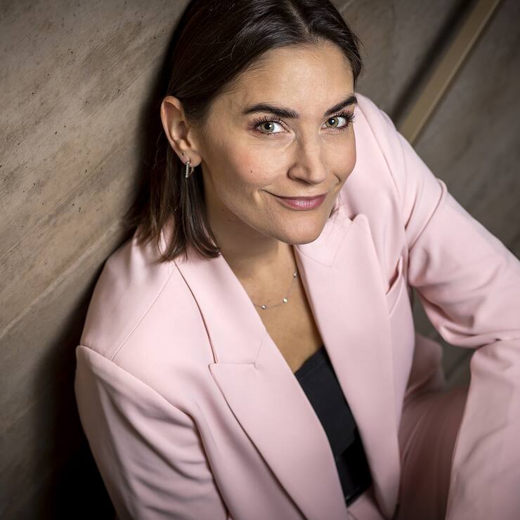 Geneve, le 16 fevrier 2022. Portrait de Valentine Caporale, instagrammeuse. Â© Magali Girardin