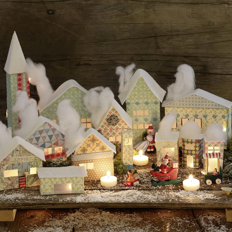 Décoration: maisons en carton