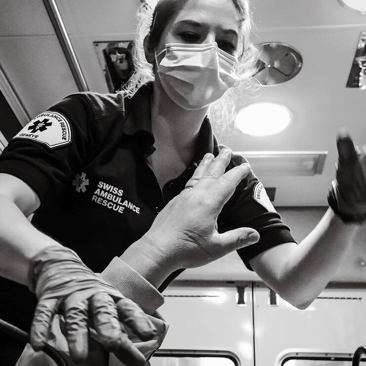Mégane, étudiante ambulancière