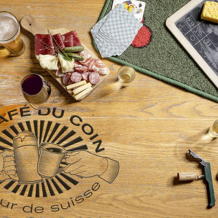 Table du café de l'europe à Lausanne
