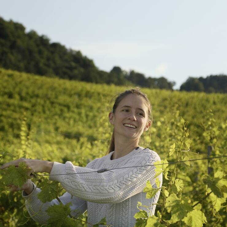 Laura Paccot au domaine La Colombe à Féchy