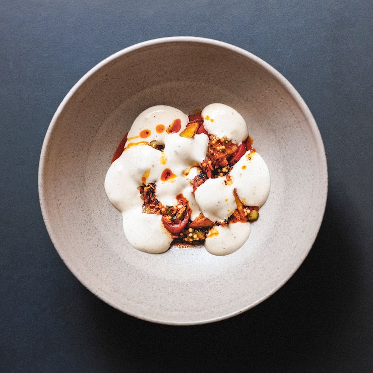 Pommes de terre et espuma d’emmental