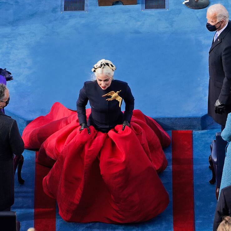 January 20, 2021, Washington, Madrid, Spain: January 20, 2021 - Washington, DC, United States: President-elect Joe Biden and Vice President-elect Kamala Harrise watch as Lady Gaga walks away during the 59th Presidential Inauguration at the U.S. Capitol in Washington, Wednesday, Jan. 20, 2021. (Susan Walsh/CNP/Pool)..Europa Press..01/20/2021 (Credit Image: Â© Europa Press/Contacto via ZUMA Press (FOTO: DUKAS/ZUMA)