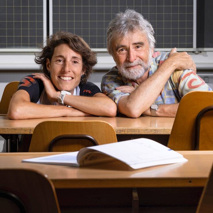 Maude Mathys et son prof Jean-Marc Nicolet