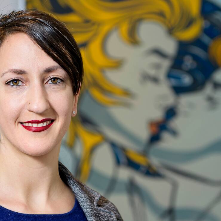 Jessica Jaccoud, candidate a la presidence du Parti socialiste du canton de Vaud, pose pour le photographe ce mercredi 21 mars 2018 a Vevey. (KEYSTONE/Jean-Christophe Bott) Jessica Jaccoud