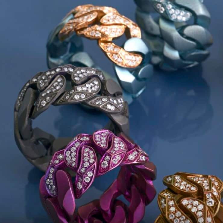 Bague en titane Rock Star de la marque Tornaghi