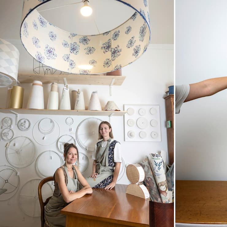 Dans leur Atelier Contre-Jour, à Genève, Chloé Gaidioz et Aurélia Maulet conçoivent de superbes pièces sur mesure pour des suspensions ou des pieds de lampes