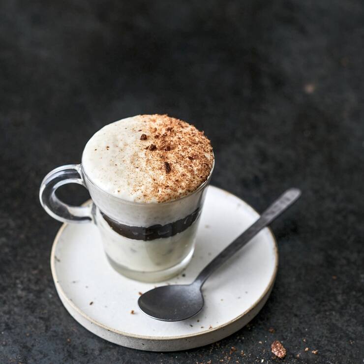 «Cappuccino» salé au pain grillé