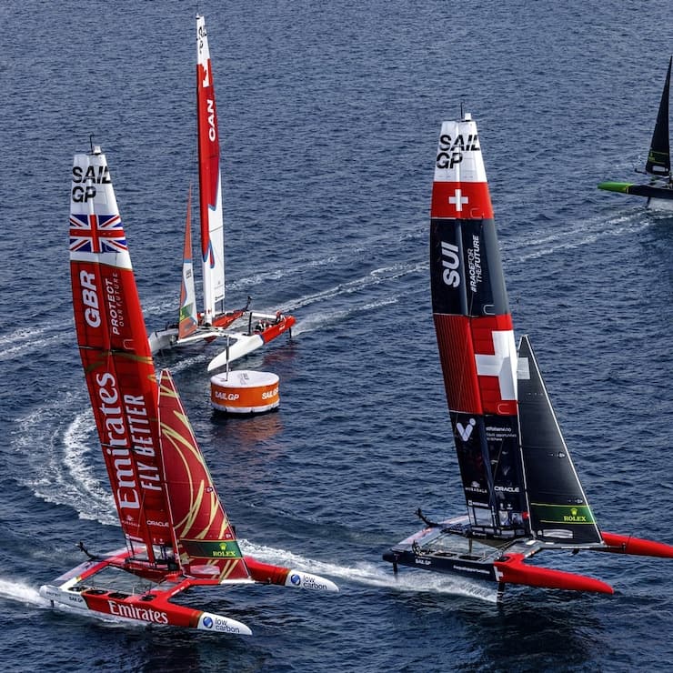 championnat SailGP - le F50 suisse