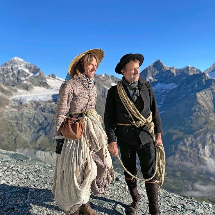 L’historienne Marie-France Hendrikx s’est glissée dans la peau de l’alpiniste Lucy Walker pour son film.