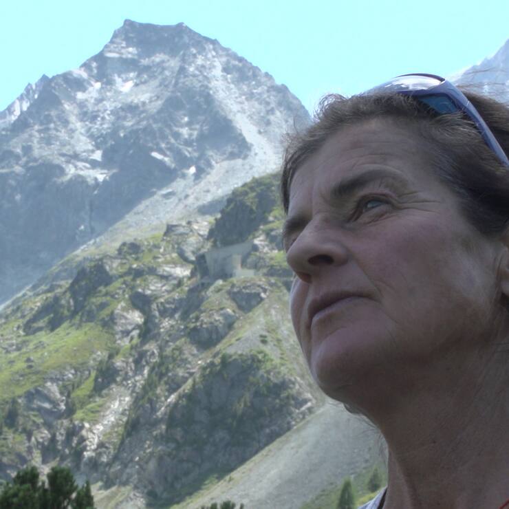 Josette Valloton, guide de montagne à Arolla