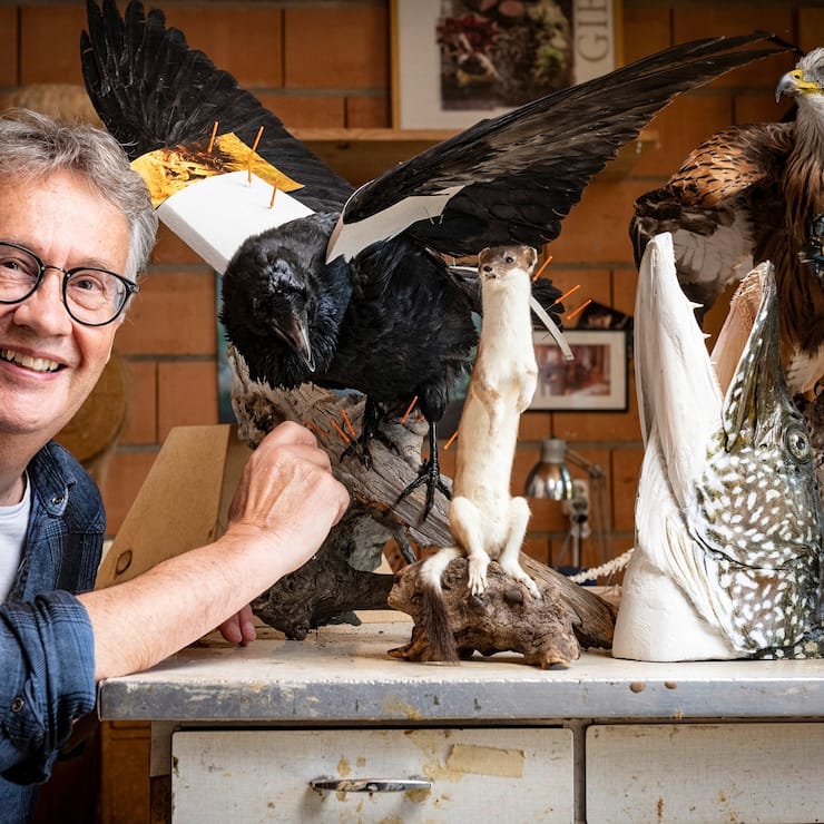 le taxidermiste Raphaël Codourey