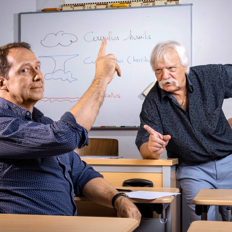 Philippe Jeanneret et son prof Christian Lanza