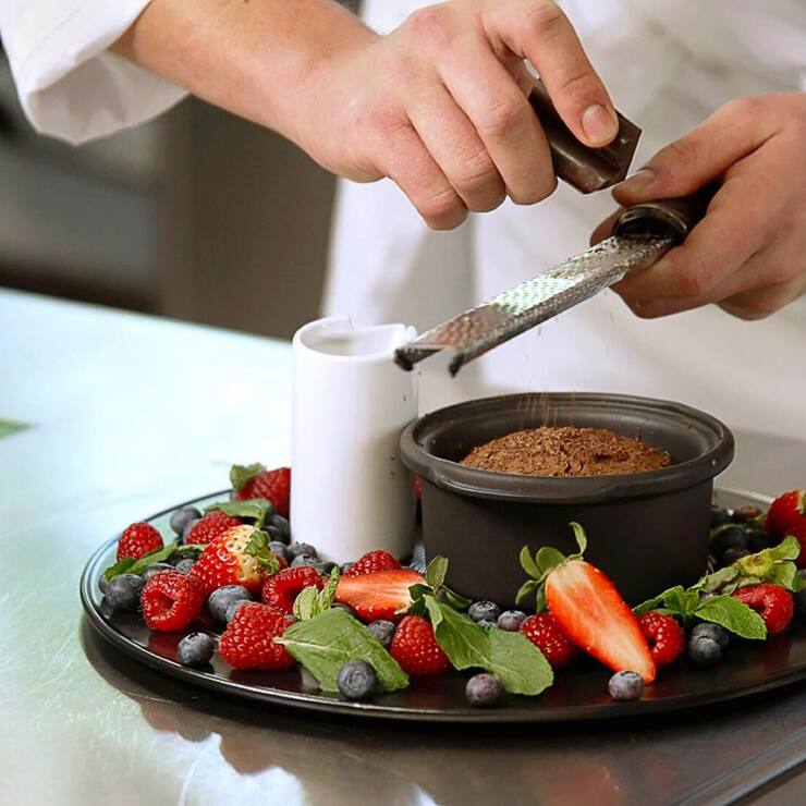 Moelleux au chocolat et fruits rouges