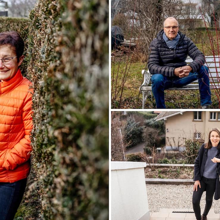 François Sandmeier, Christine Rittener et Caroline Gachet ont remplacé leurs thuyas pas des espèces moins invasives