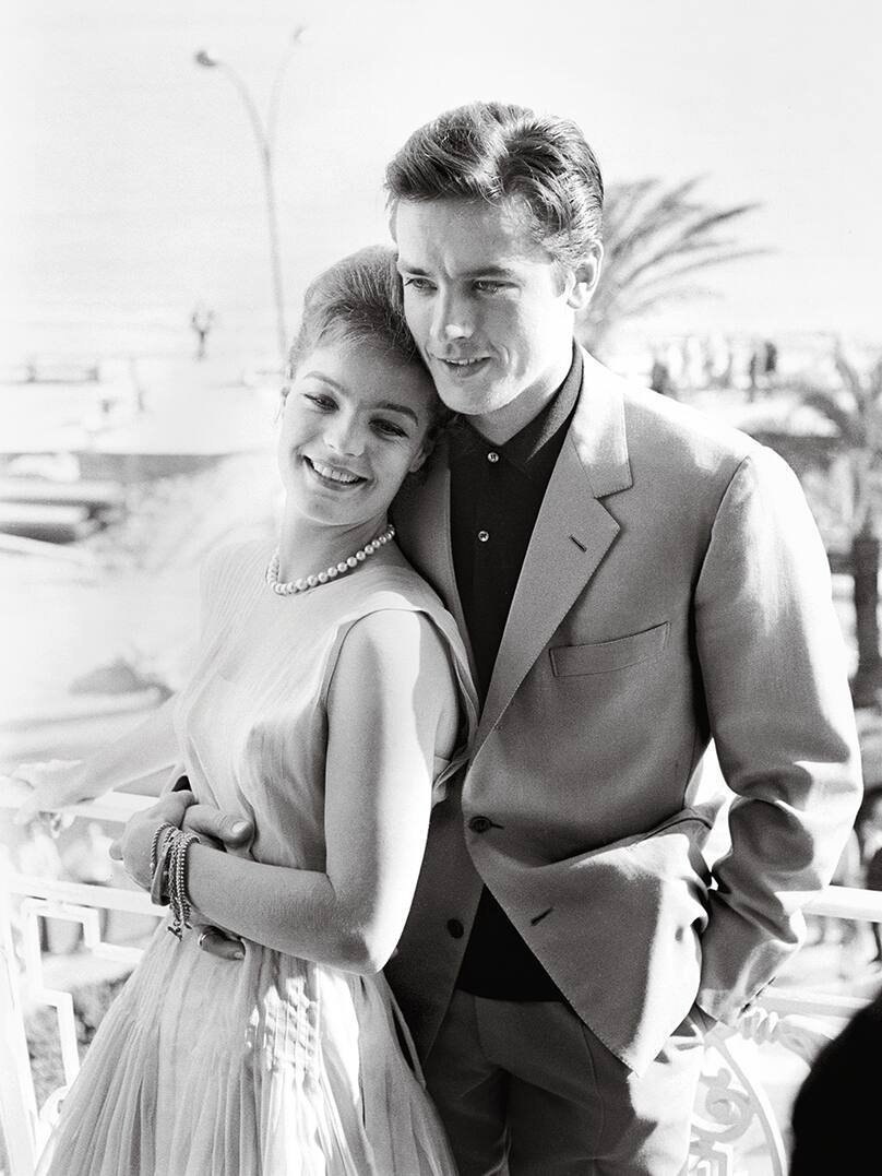 Alain Delon et Romy Schneider au Festival de Cannes, en 1962.