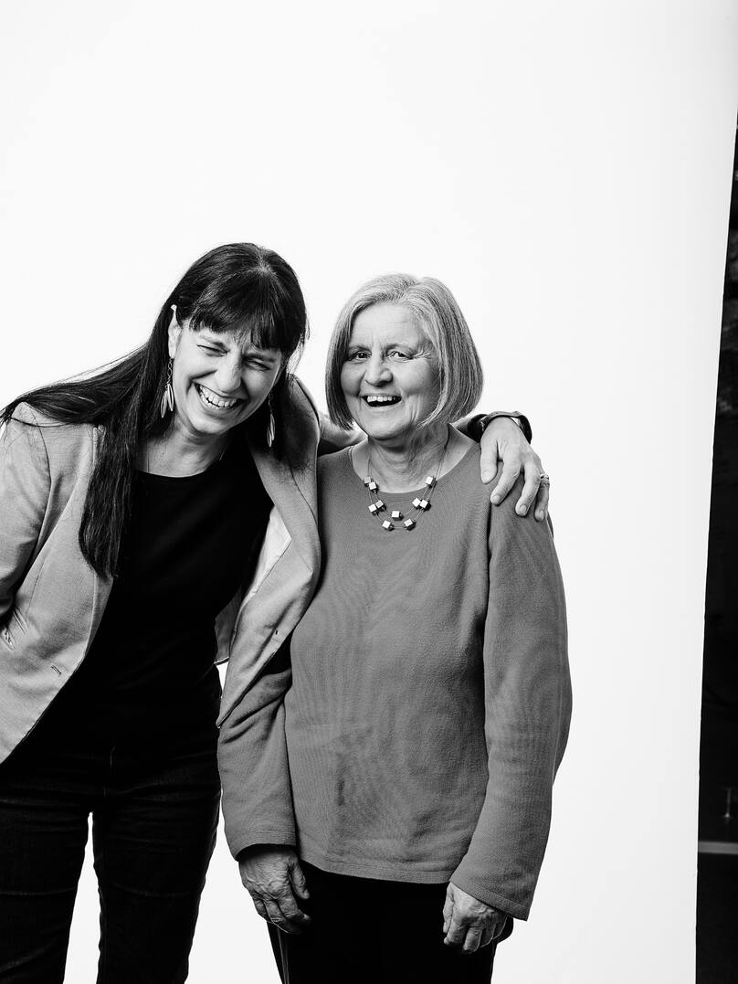 Vania Alleva avec sa meilleure amie Paola Ferro
